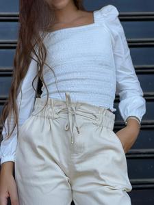 טופ שרוול נפוח