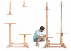 כן ציור דו צדדי  מעץ מלא Cappelletto CS-250