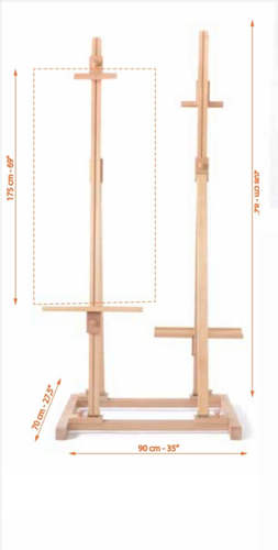 כן ציור דו צדדי  מעץ מלא Cappelletto CS-250