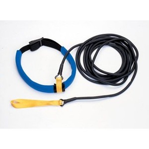 גומי לאימון במים אורך 6.2 מ' עם חגורה צהוב בינוני + חגורה כחולה