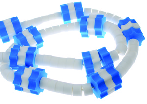 מסלול לבריכה 25 מ' כחול לבן דגם פלציב