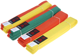 חגורה קראטה/ג'ודו מבוגר BANZAY לבן