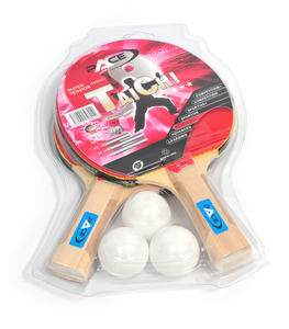 רקטה פ"פ זוג + 3 כדורים - 3 כוכבים ITTF PACE 3 TAICHI