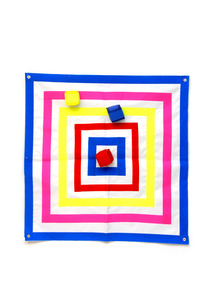 קליעה למטרה סקוטש מרובע צבעוני 100/100 +3 קוביות