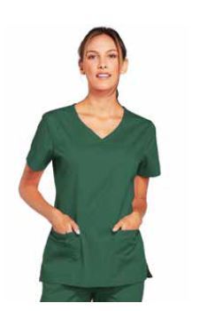 טוניקת נשים צווארון V  ירוקה