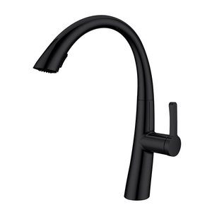 ברז מטבח נשלף גבוה שני מצבים שחור