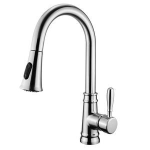 ברז מטבח נשלף גבוה שני מצבים ניקל 