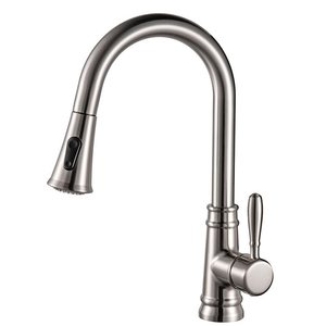 ברז מטבח נשלף גבוה שני מצבים ניקל מוברש