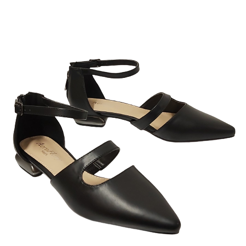 נעלי עקב נמוך בצבע שחור | 35-41| AEROFLEXY 1027