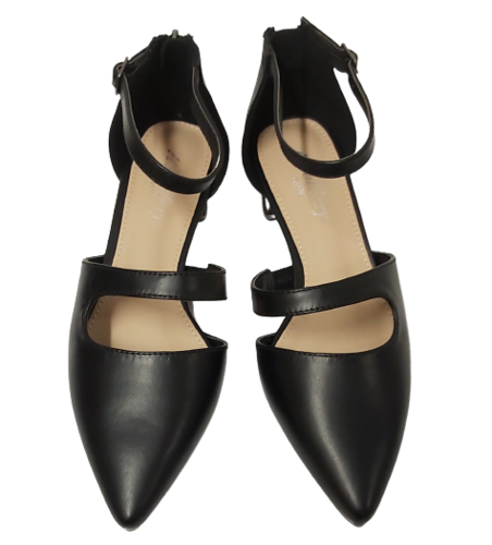 נעלי עקב נמוך בצבע שחור | 35-41| AEROFLEXY 1027