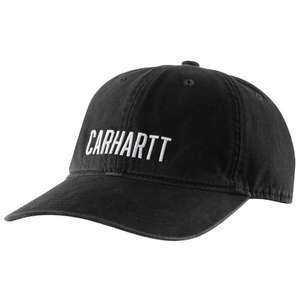 104188 כובע קנבס גראפי עם לוגו בלוק - שחור ®Carhartt 