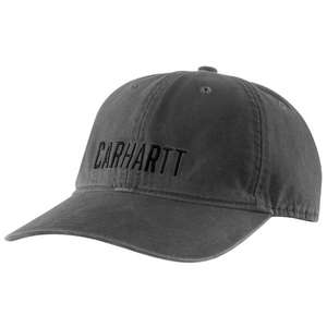 104188 כובע קנבס גראפי עם לוגו בלוק - אפור ®Carhartt 