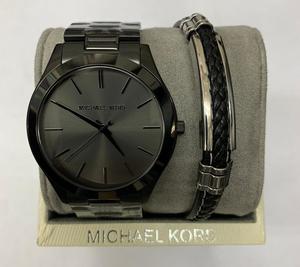 Michael Kors MK8507 סט עם צמיד שחור לגבר