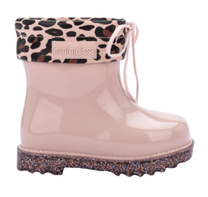 מגפי גשם לילדות בצבע ורוד \ מנומר | 19-27 | MINI MELISSA RAIN BOOT 33364