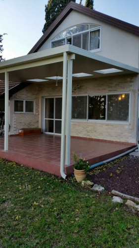 גג פאנל אלומיניום / סגירת מרפסת משולבת חלונות גג