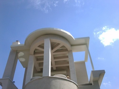 גג פאנל אלומיניום מבודד מעוצב בצורה עגולה