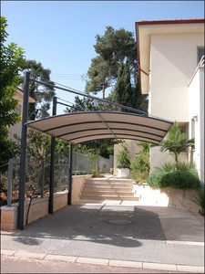 קירוי חנייה מדגם כנף תלוייה 500*300 ס"מ או עפי מידה ( עלות משתנה בהתאם ) 