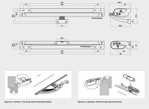 מנוע שרשרת איטלקי לחלון גג - מנוע עשן שרשרת (לשחרור עשן כשמחובר לרכזת תקנית) - אישור מכון תקנים הישראלי !
