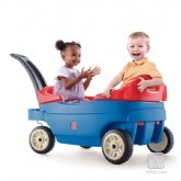 עגלה נגררת עם כסאות נשלפים Step 