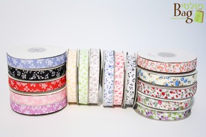 סרט פרחים כותנה 25 מ"מ (50 מטר)