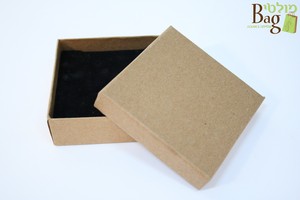 קופסאות תכשיטים 8/6 טבעי ריפוד קשיח (100 יח')