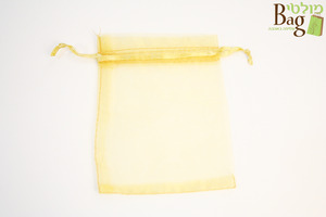 שקיות אורגנזה 9/12 זהב (100 יח')