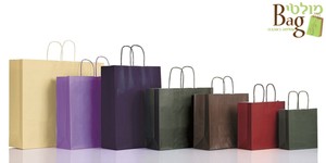 שקיות נייר ידית מגולגלת 32/42+13 שמנת