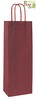 שקיות נייר ידית מגולגלת 15/40+8 בורדו פסים