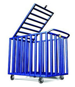 עגלה לכדורים מרובעת + נעילה 91/91/65