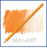 עפרון אקוורל CARAN D'ACHE SUPRACOLOR 030 Orange קרנדש