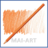 עפרון אקוורל CARAN D'ACHE SUPRACOLOR0 040 Reddish Orange קרנדש