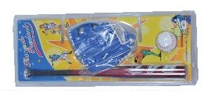 סט בייסבול מתכת "24 + כדור + כפפה