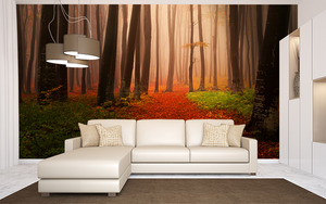 טפט שביל העלים האדמדמים