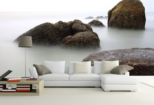 טפט הסלעים בערפל