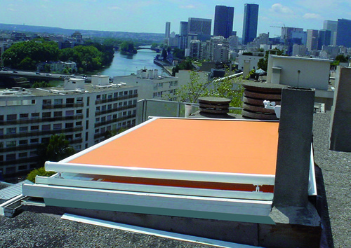 פרגולה חשמלית מדגם: סוכך מסילות 